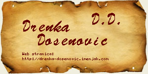 Drenka Došenović vizit kartica